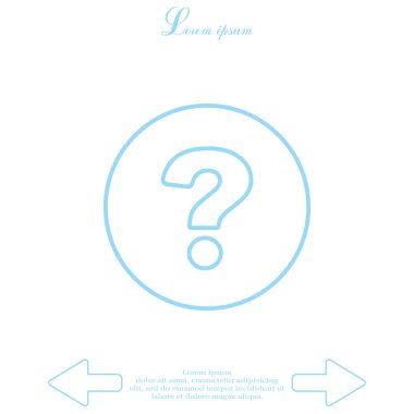 soru işareti satırı simgesi