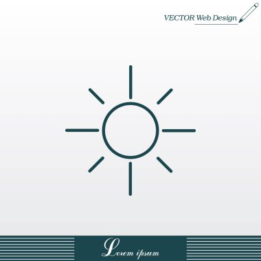 Düz güneş simgesi