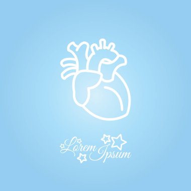 İnsan kalbi web satırı simgesi