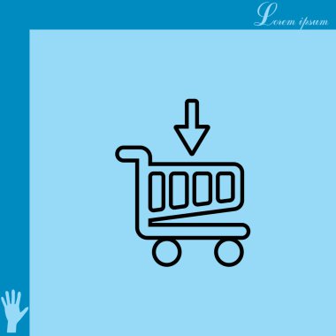 Alışveriş arabası simgesi