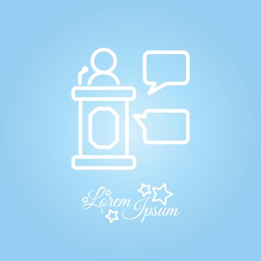 Hoparlör, tribün konuşan hatip 