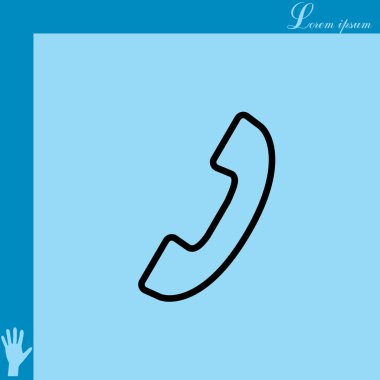 telefon cep telefonu simgesi