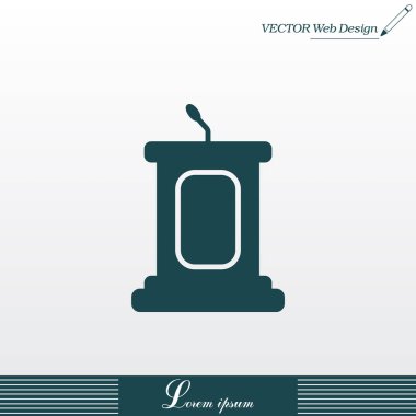 Basit podyum simgesi