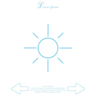 Düz güneş simgesi