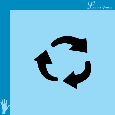 döndürme oklarını daire simgesi