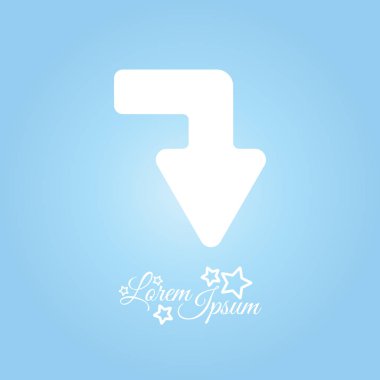 ok sağ ve satırı simgesi