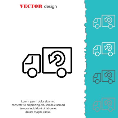 Teslimat kamyonu simgesi