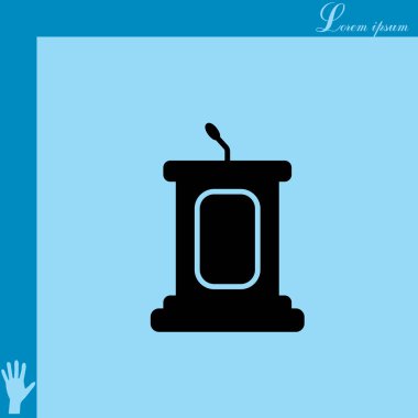 Basit podyum simgesi