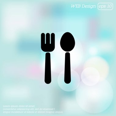 Çatal bıçak takımı web satırı simgesi