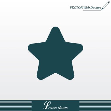 Yıldız Düz Simgesi