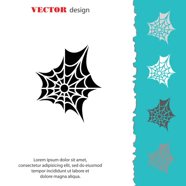 Icône web Spiderweb — Image vectorielle