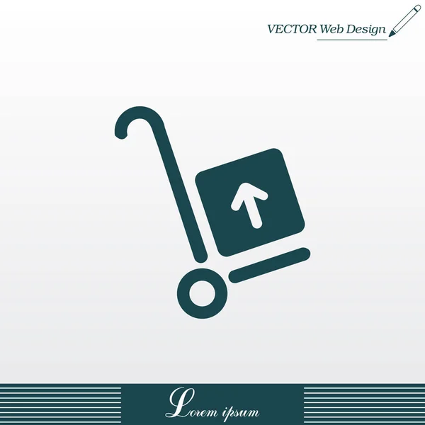 Icono de flecha línea — Vector de stock
