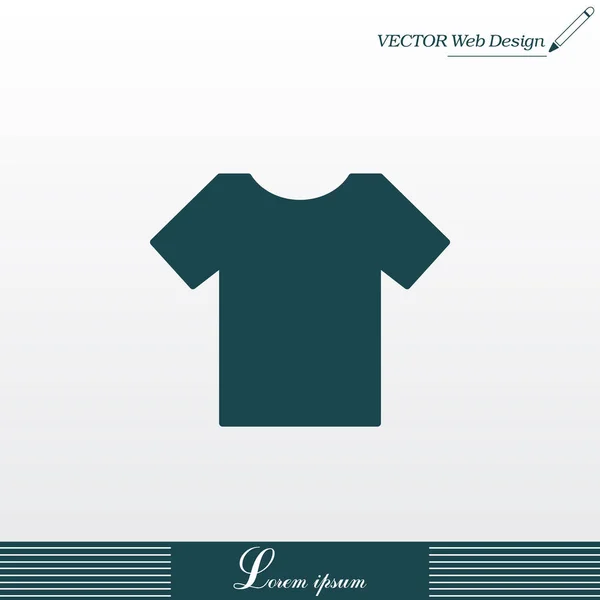 Tshirt web-ikonen — Stock vektor