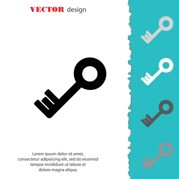 Key web icon — Stock Vector