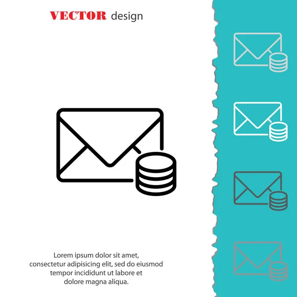 Icono de línea web — Vector de stock