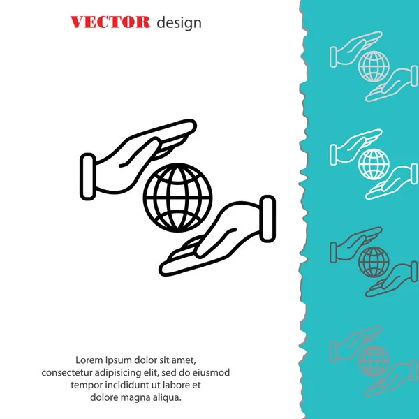 Ellerin simgesinde Küre