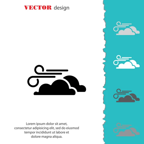 Иконка линии погоды — стоковый вектор