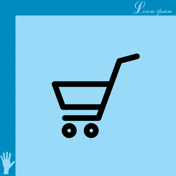 Shopping cart icon — Stock Vector