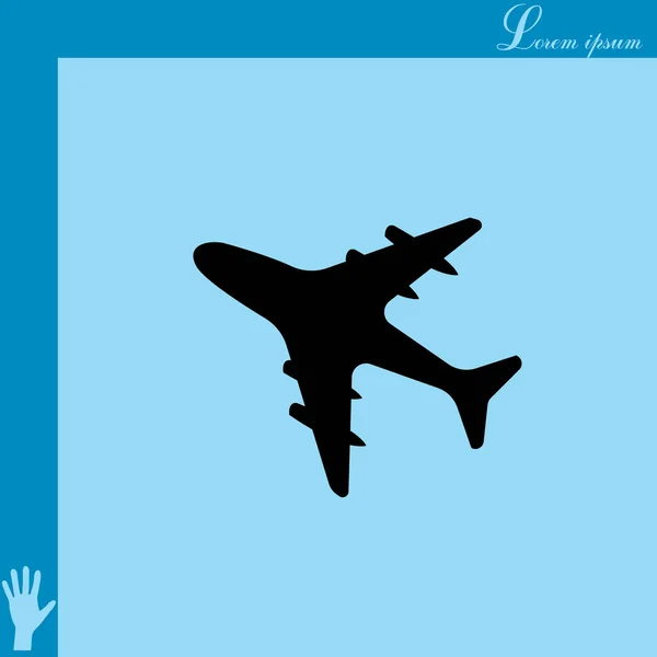 Icona segno aereo — Vettoriale Stock