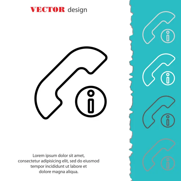 Informationen über Anrufe — Stockvektor