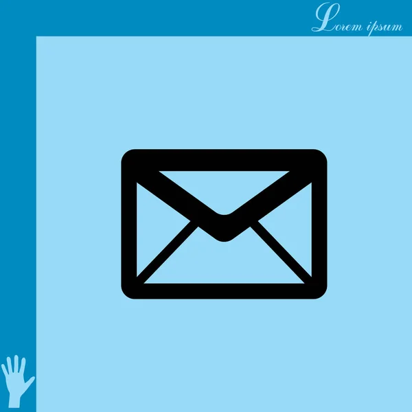 Icône de signe de message — Image vectorielle
