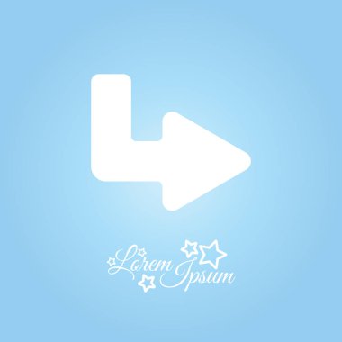 ok aşağı ve sağa satır simgesi