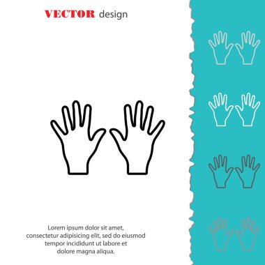 Sol ve sağ ellerini 