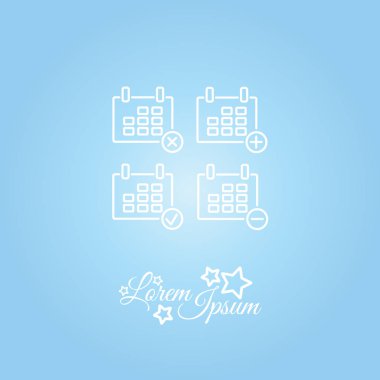 Takvim Web satırı simgesi