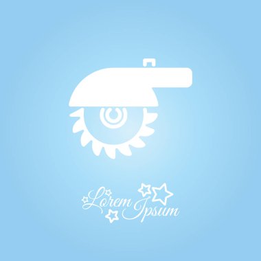 Tablo testere düz simgesi