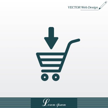 Alışveriş arabası simgesi