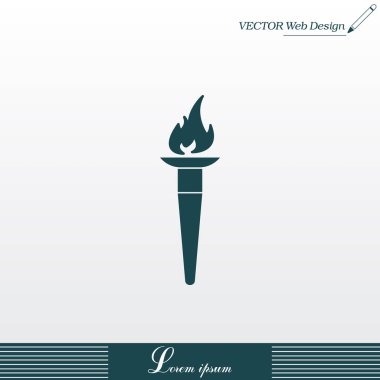 Olimpiyat Meşalesi alev simgesi