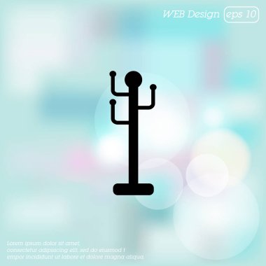 Raf askı düz simgesi