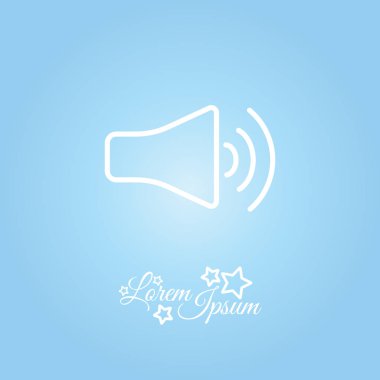 basit hoparlör simgesi