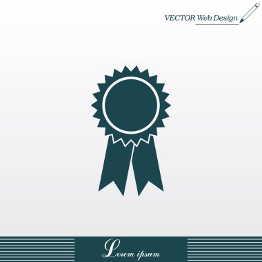 madalya düz simgesi