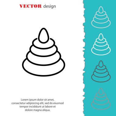 Bada bum düz simgesi