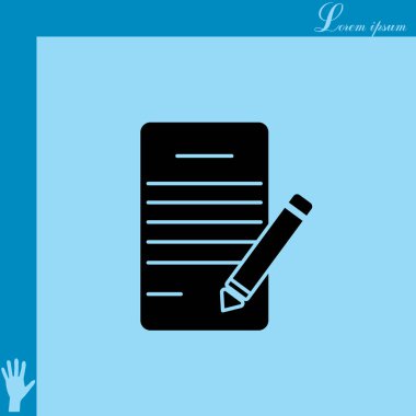 Not defteri ve kalem simgesi