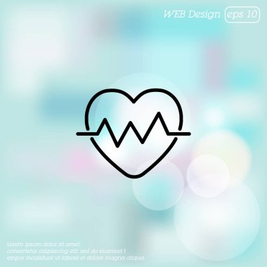 kalp kardiyogramı simgesi