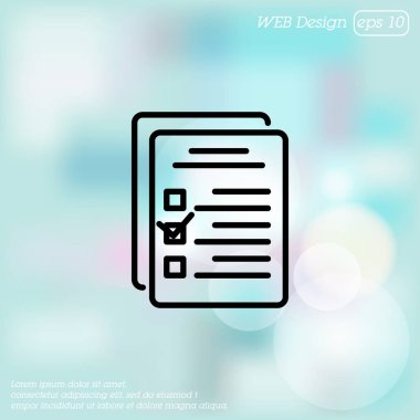 Denetim listesi web satırı simgesi