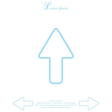 Simge yukarı yön ok