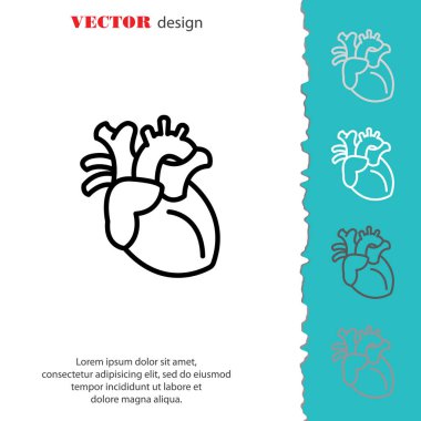 İnsan kalbi web satırı simgesi