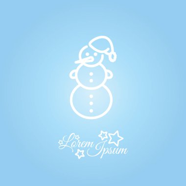 Kardan adam düz simgesi