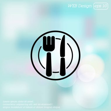 Çatal bıçak takımı web satırı simgesi