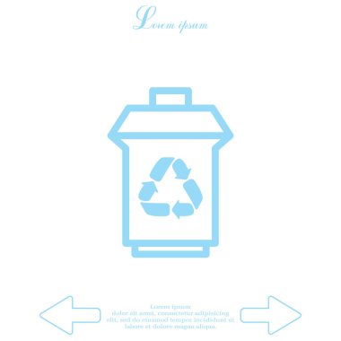 çöp kutusu sembolü geri dönüşüm ile