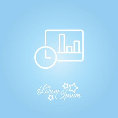 Saat ve grafik simgesi