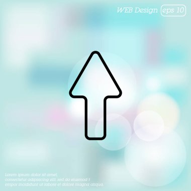 Simge yukarı yön ok