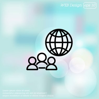 Grup insanlar ve dünya