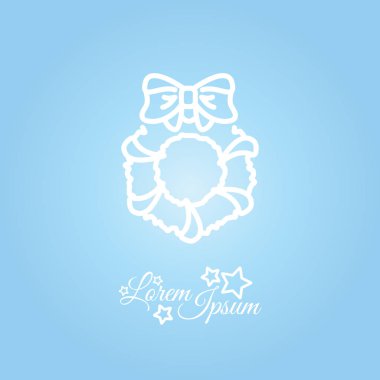 Noel çelenk simgesi