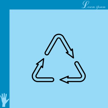 düz simgesi işleme atık