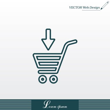 Alışveriş arabası simgesi