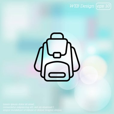 sırt çantası web simgesi